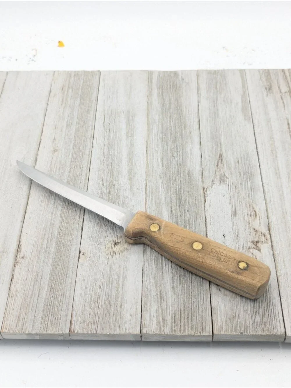 Chicago 62S  Walnut Handle Boning Knife Used